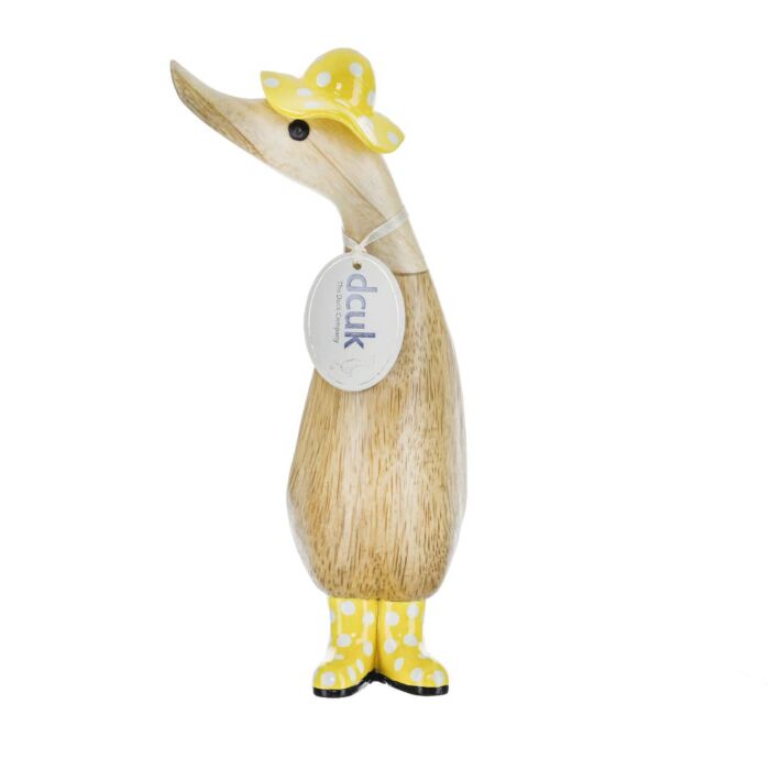 DCUK Spotty Hat and Boots Duckling - Yellow